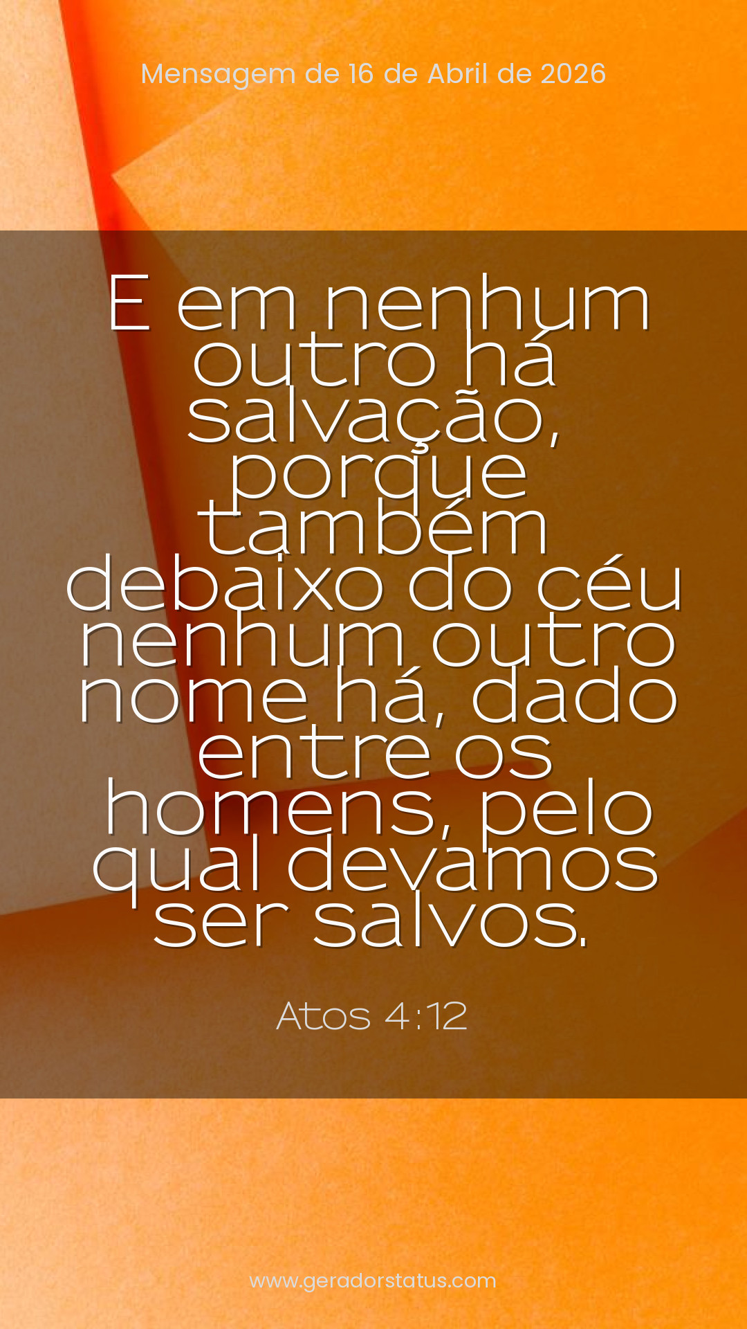 Status do dia: Versículo