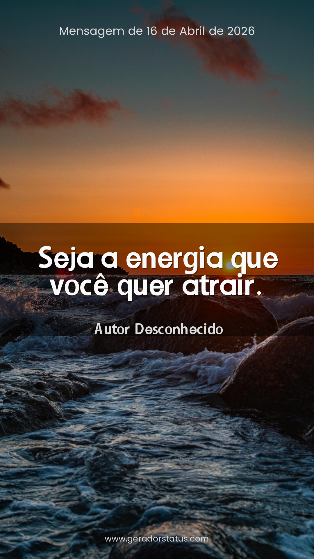 Status do dia: Reflexão