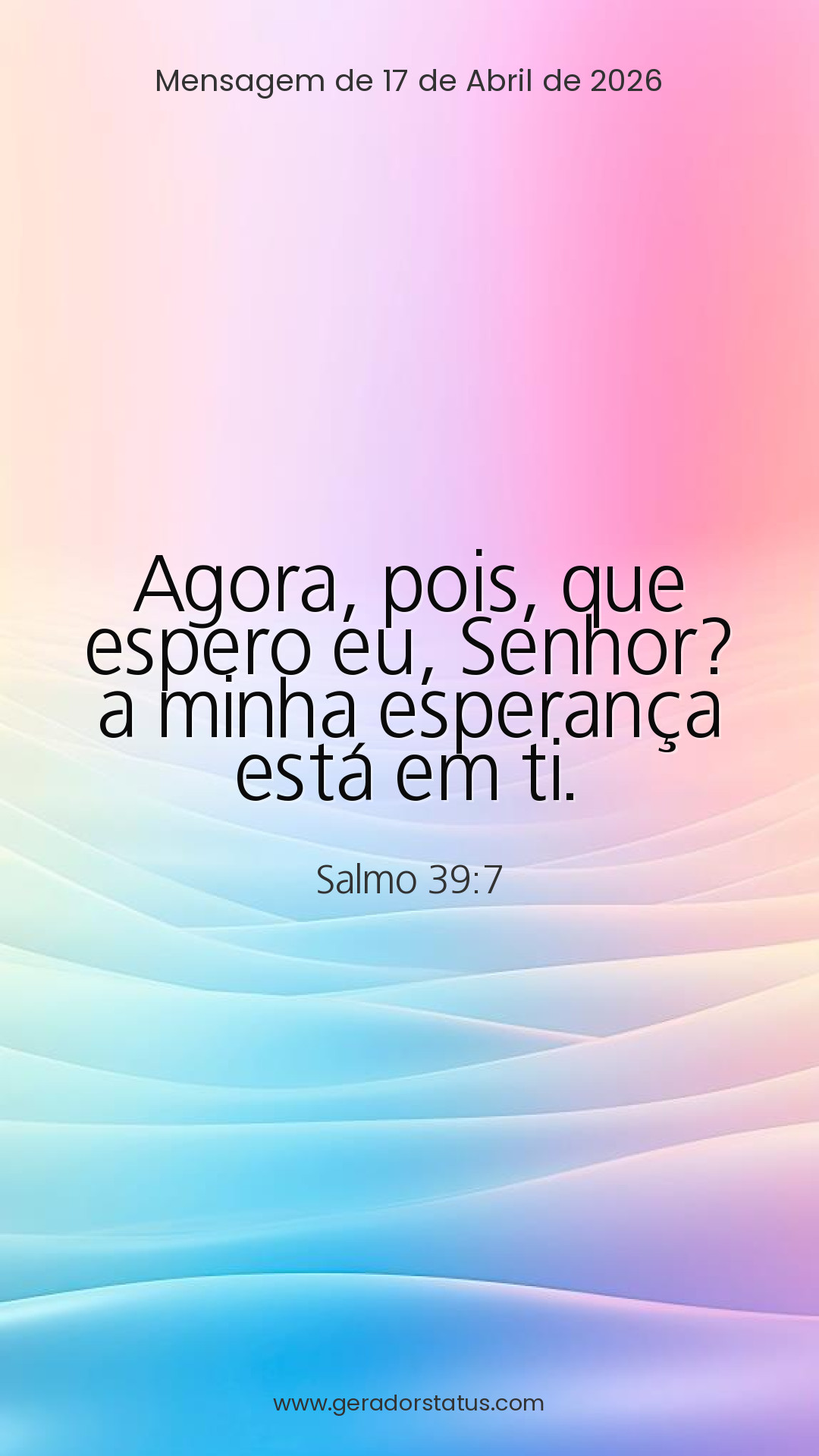 Status do dia: Salmo