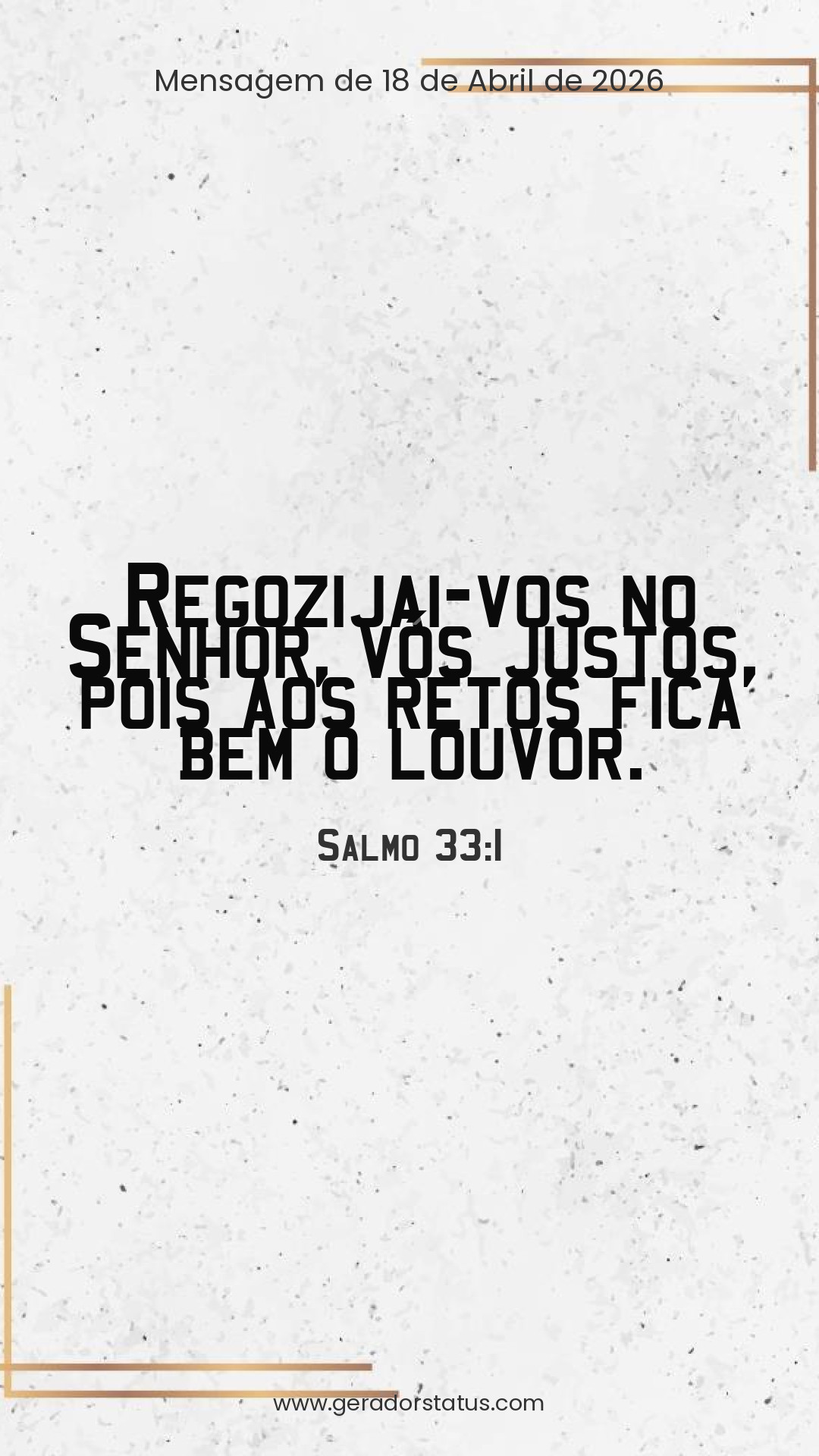 Status do dia: Salmo