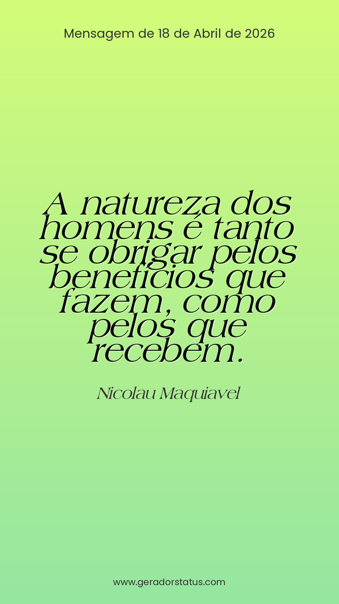 Status do dia: Sabedoria