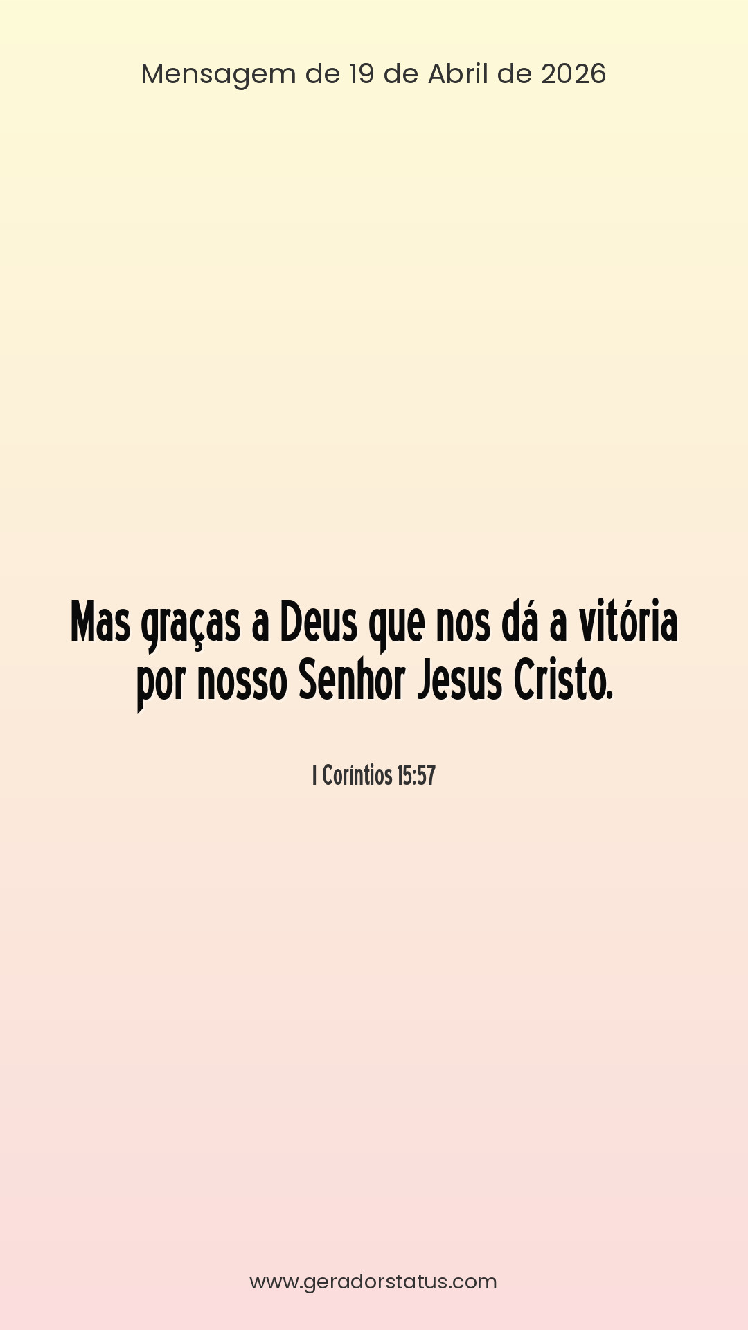 Status do dia: Versículo