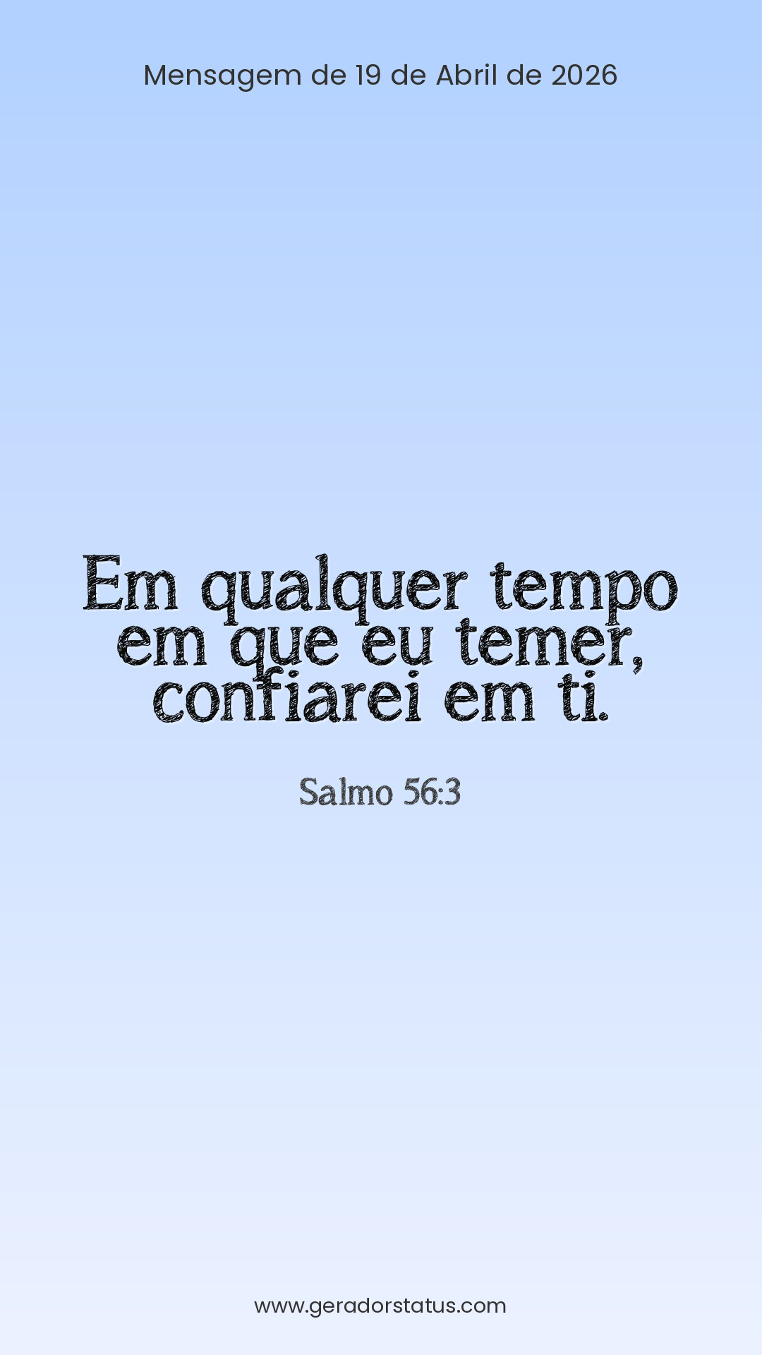 Status do dia: Salmo