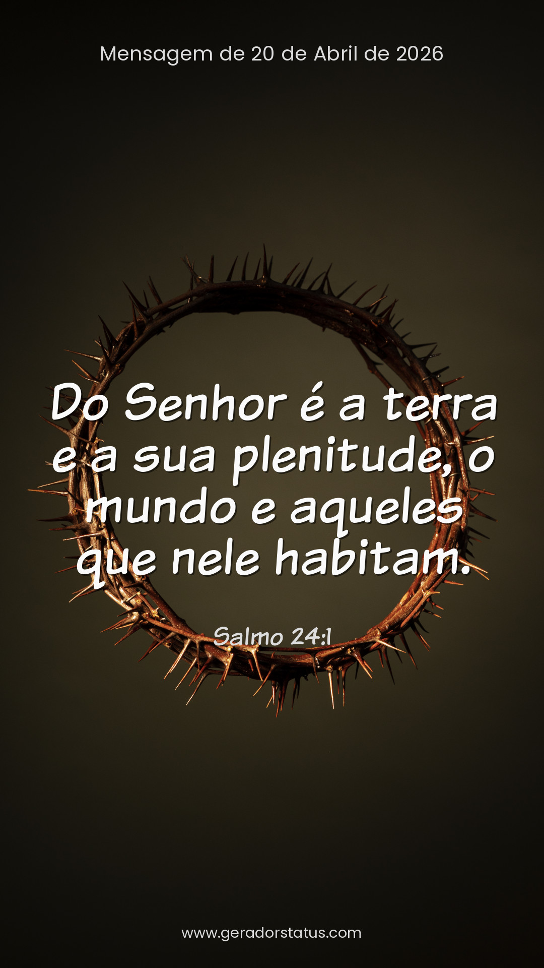 Status do dia: Salmo
