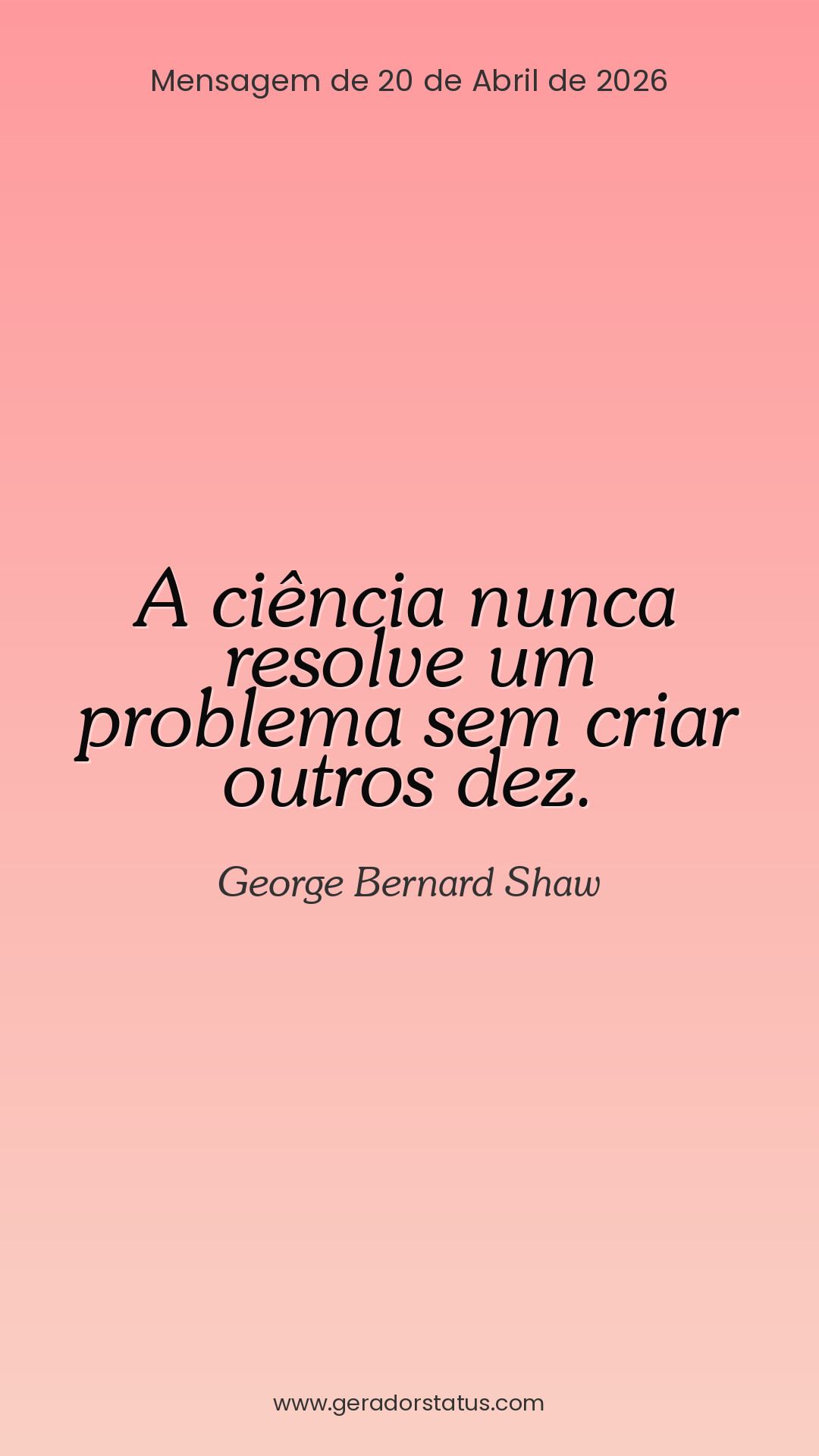 Status do dia: Citação