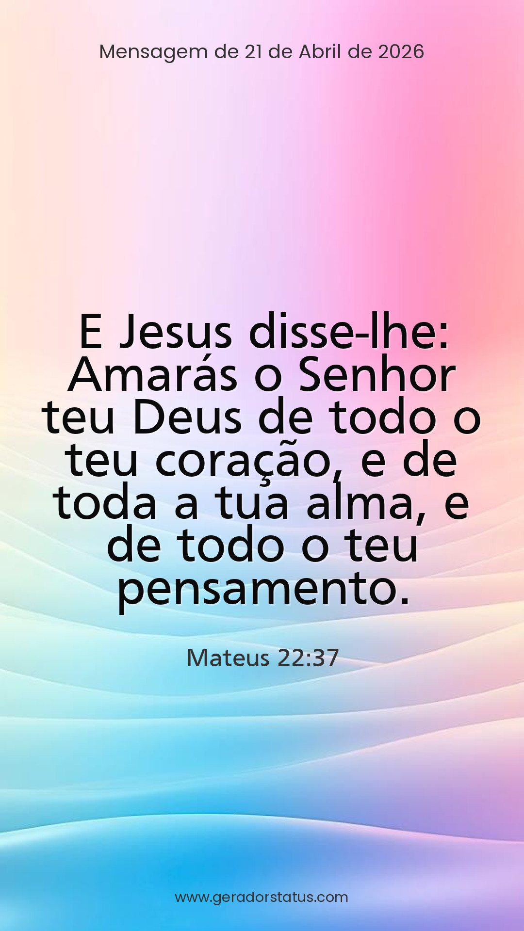 Status do dia: Versículo