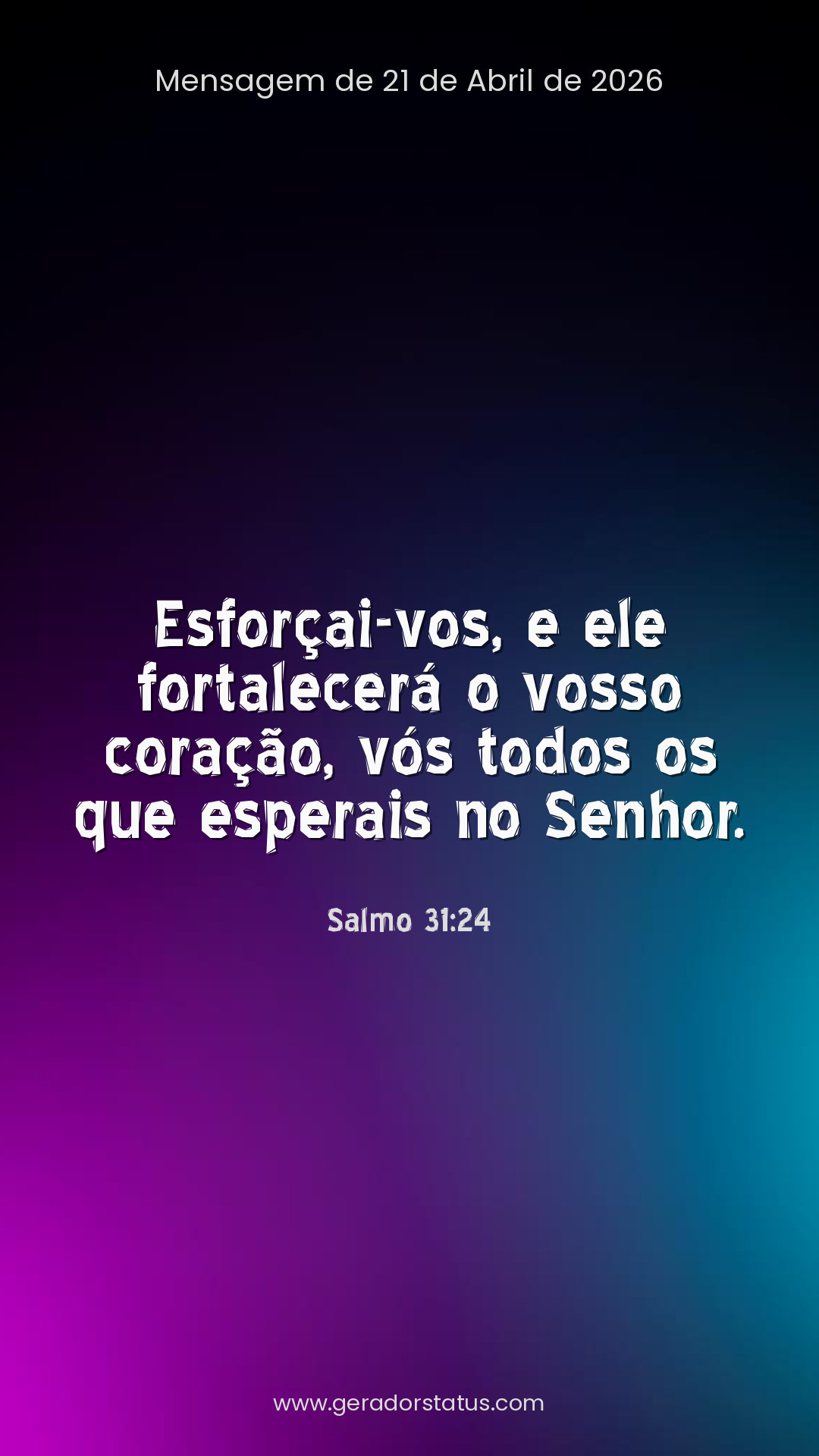 Status do dia: Salmo