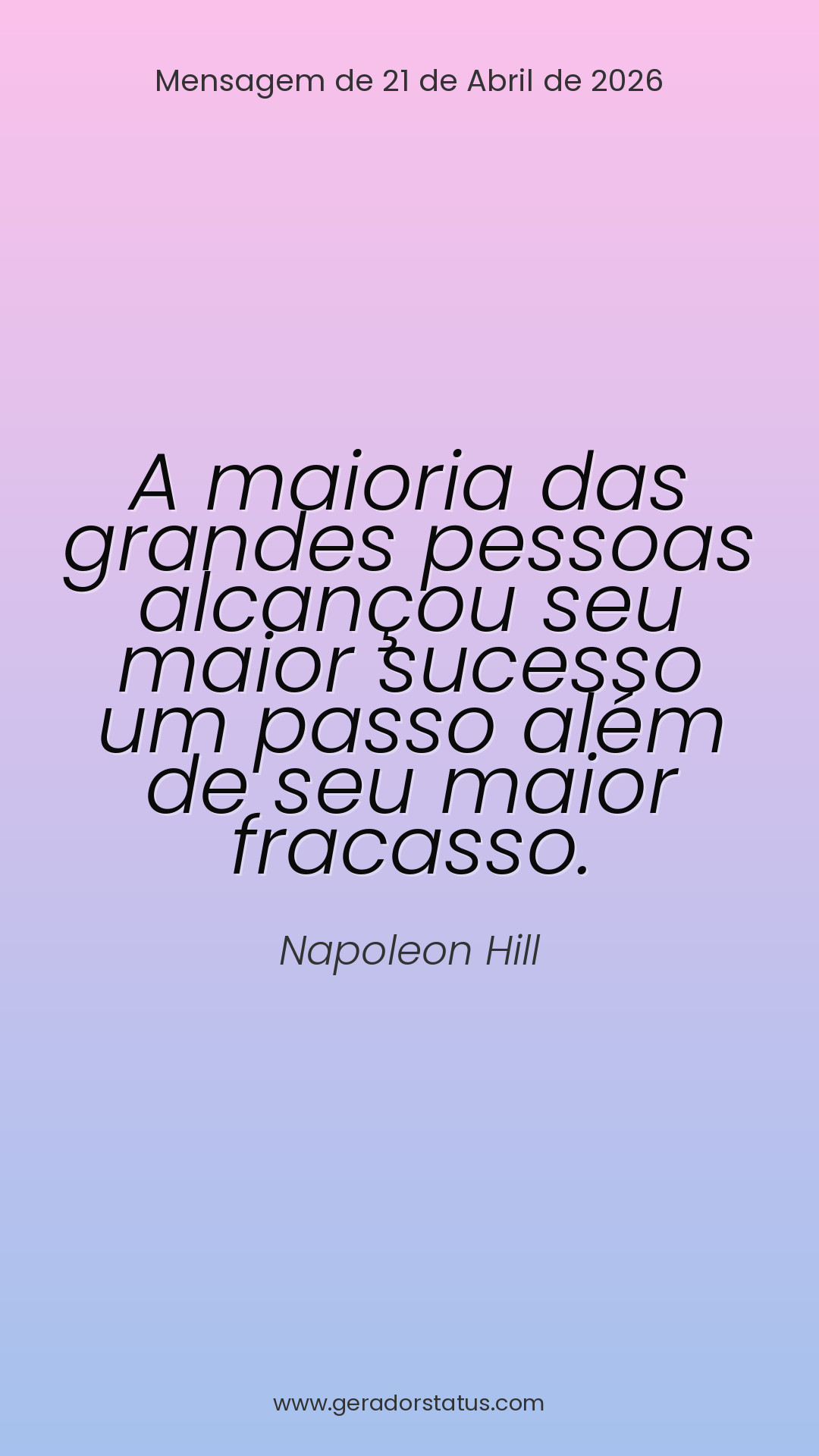 Status do dia: Sabedoria