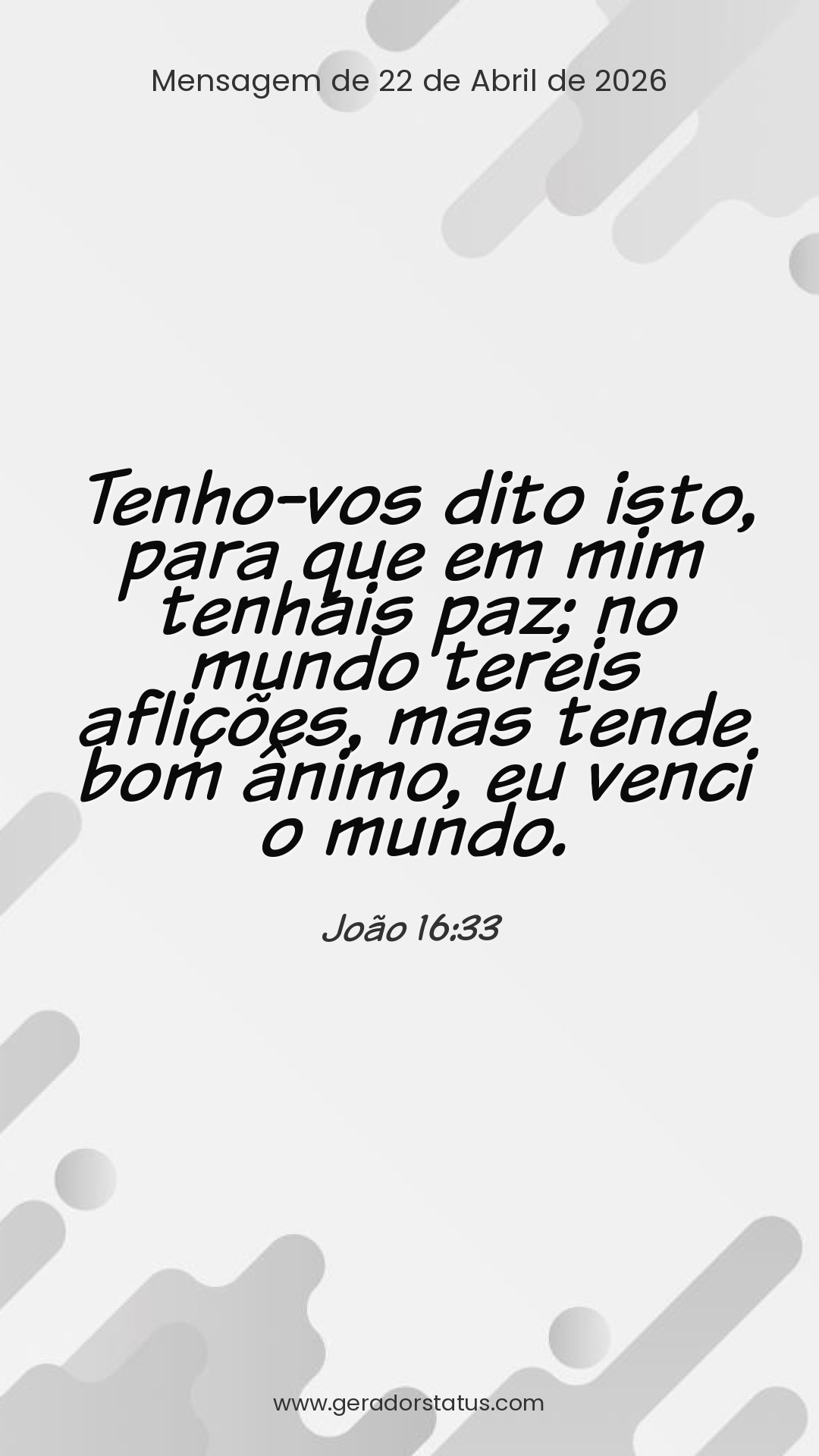 Status do dia: Versículo