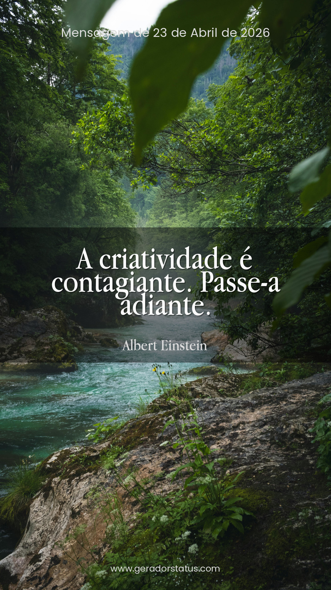 Status do dia: Reflexão