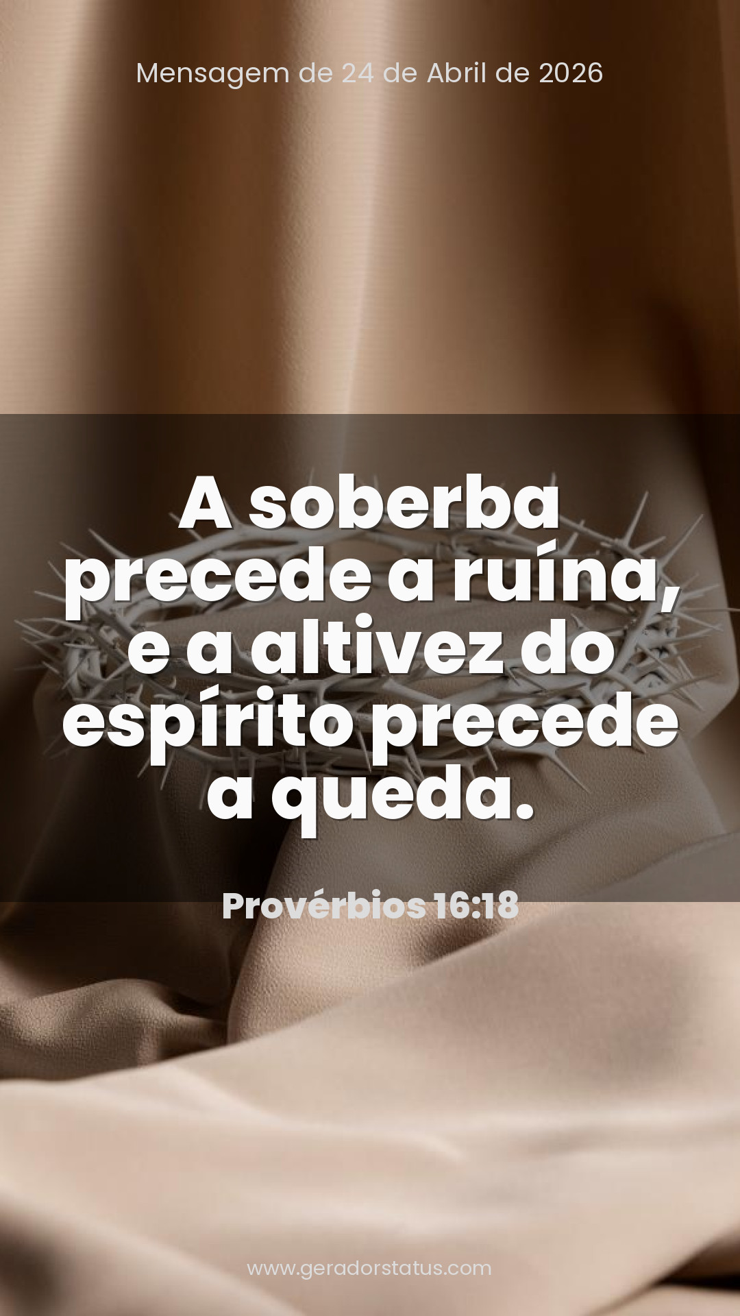 Status do dia: Versículo