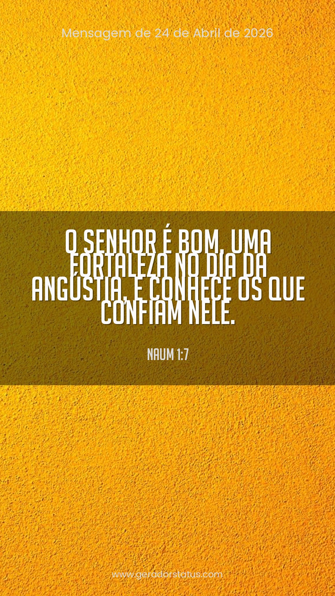 Status do dia: Versículo