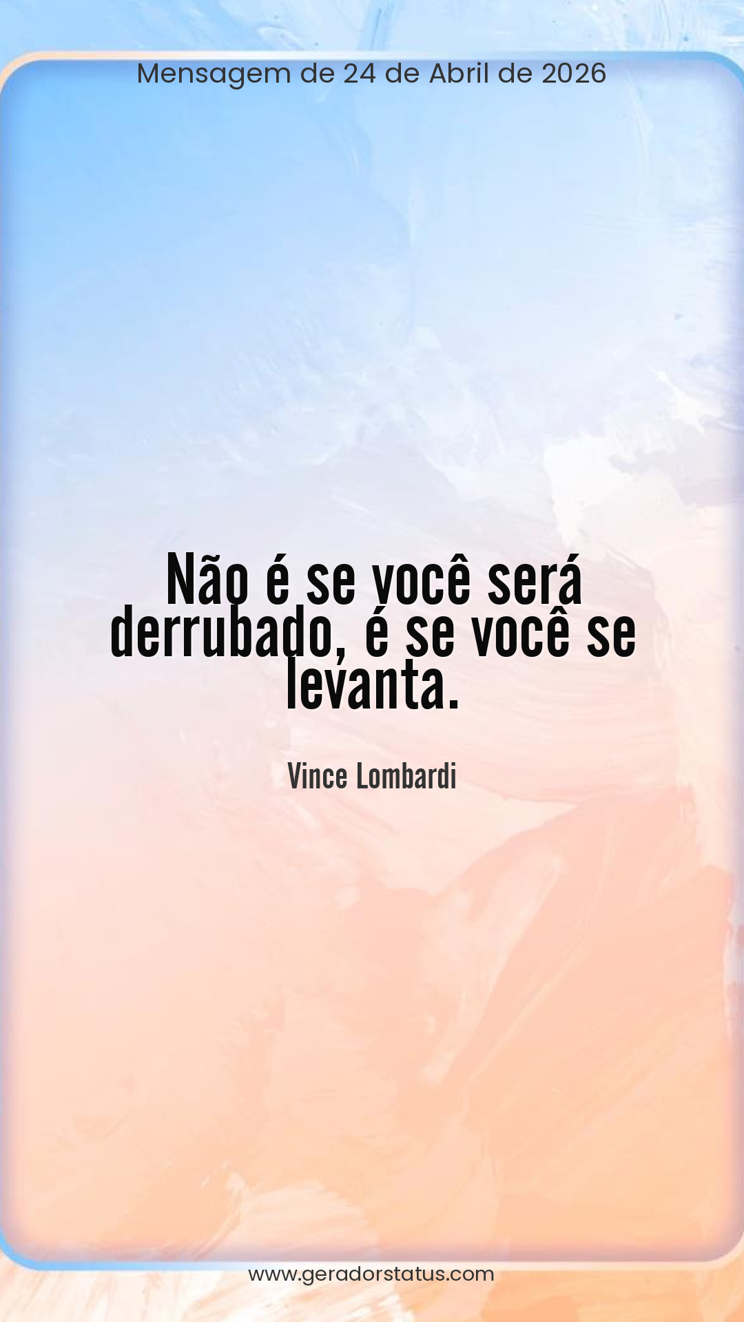 Status do dia: Reflexão