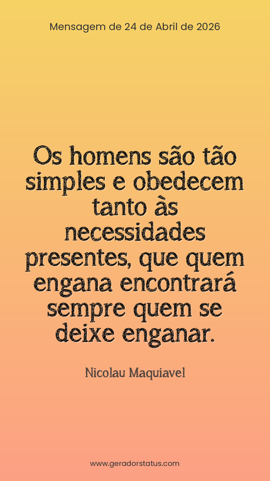 Status do dia: Sabedoria