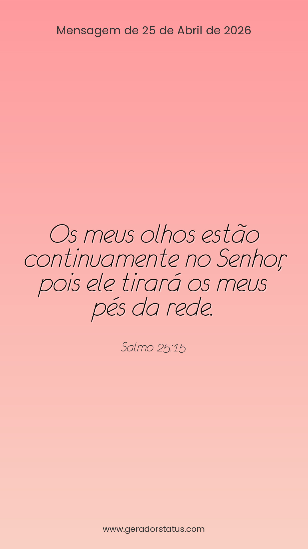 Status do dia: Salmo