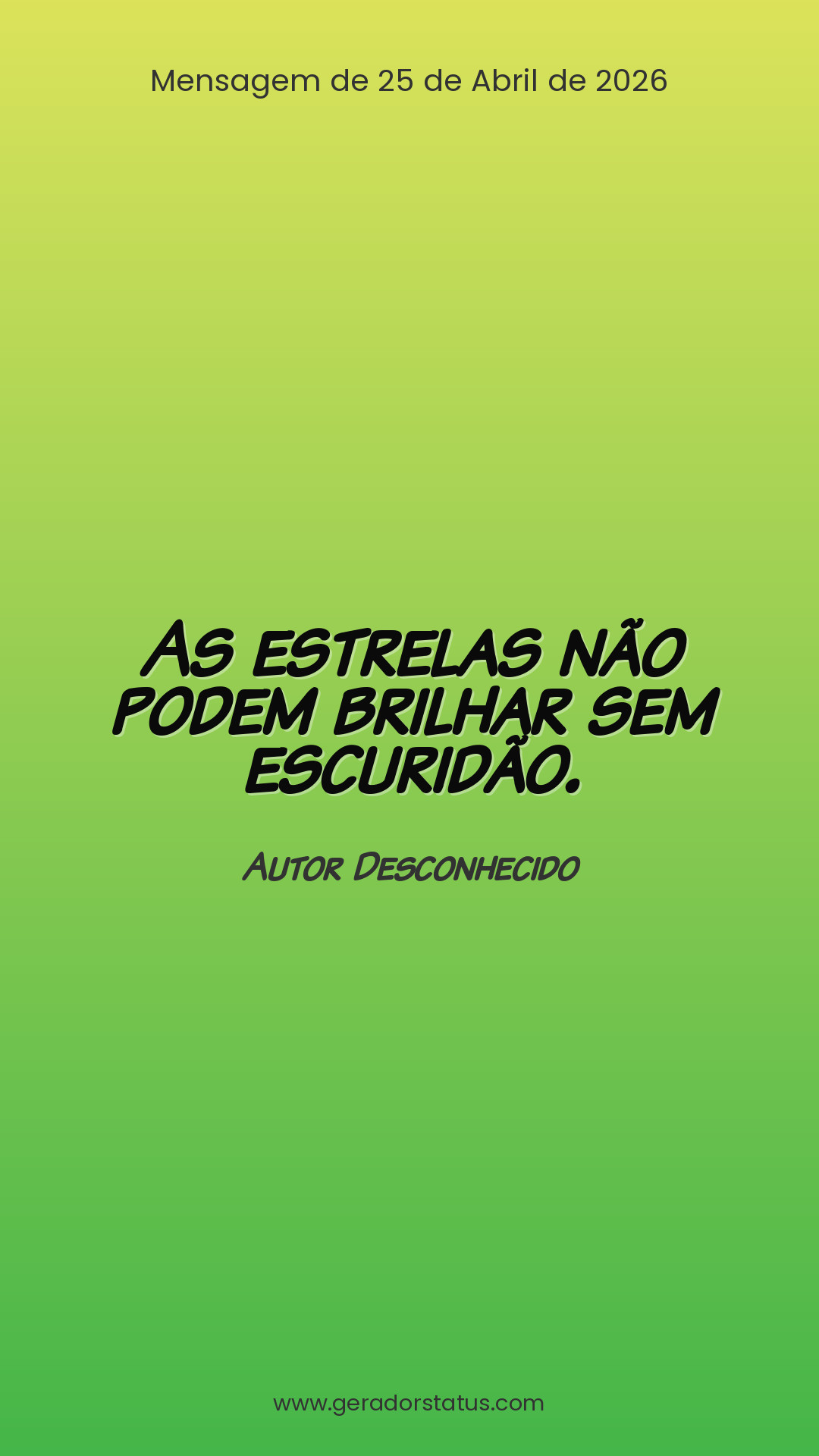 Status do dia: Reflexão