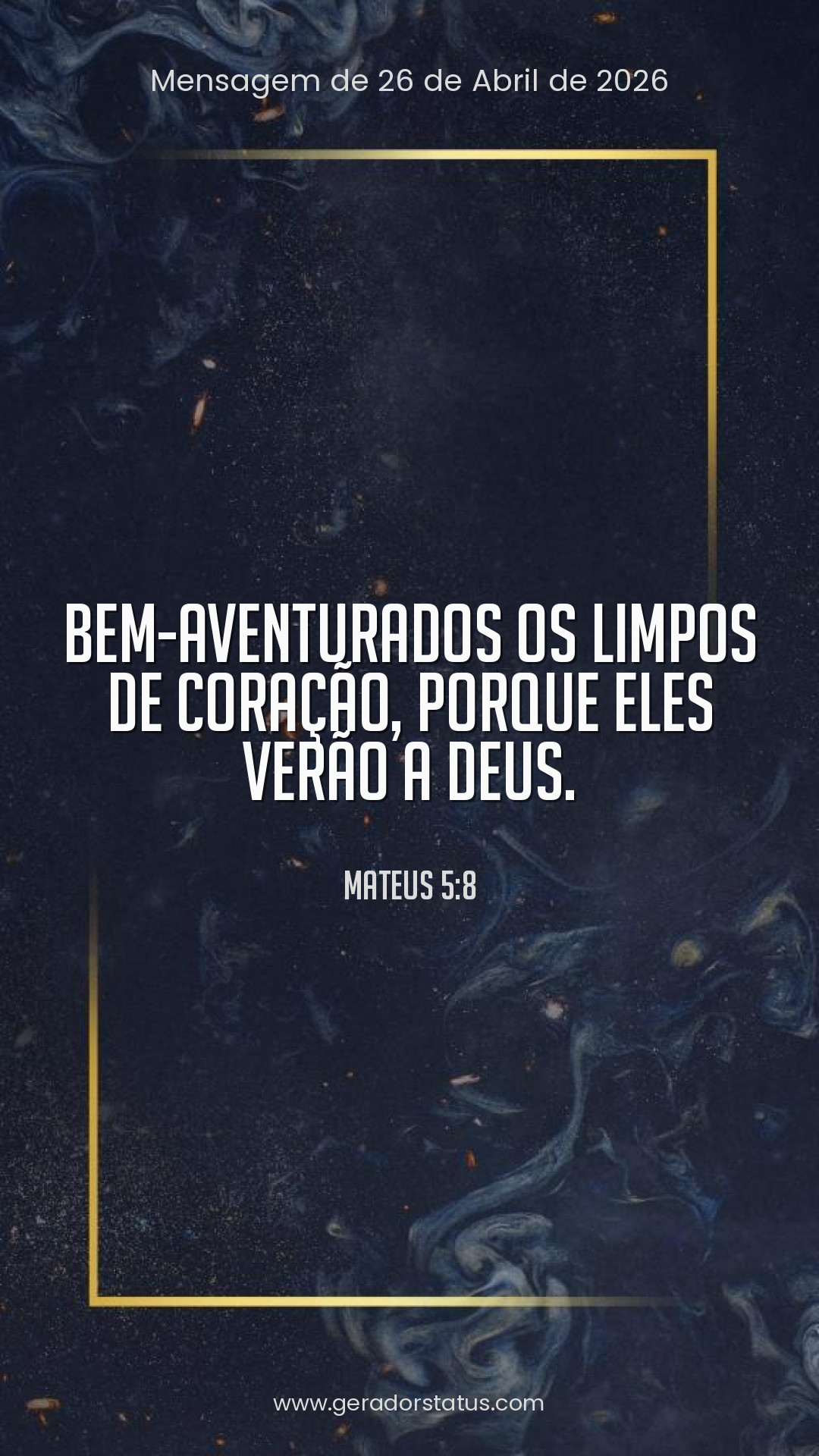 Status do dia: Versículo