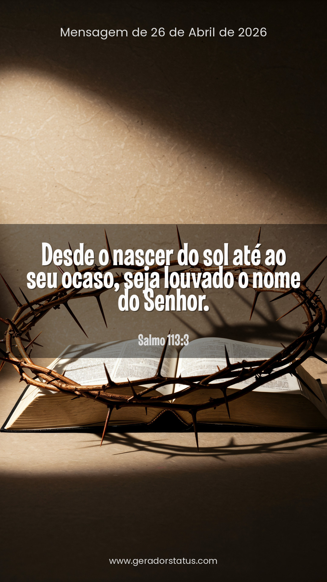 Status do dia: Salmo