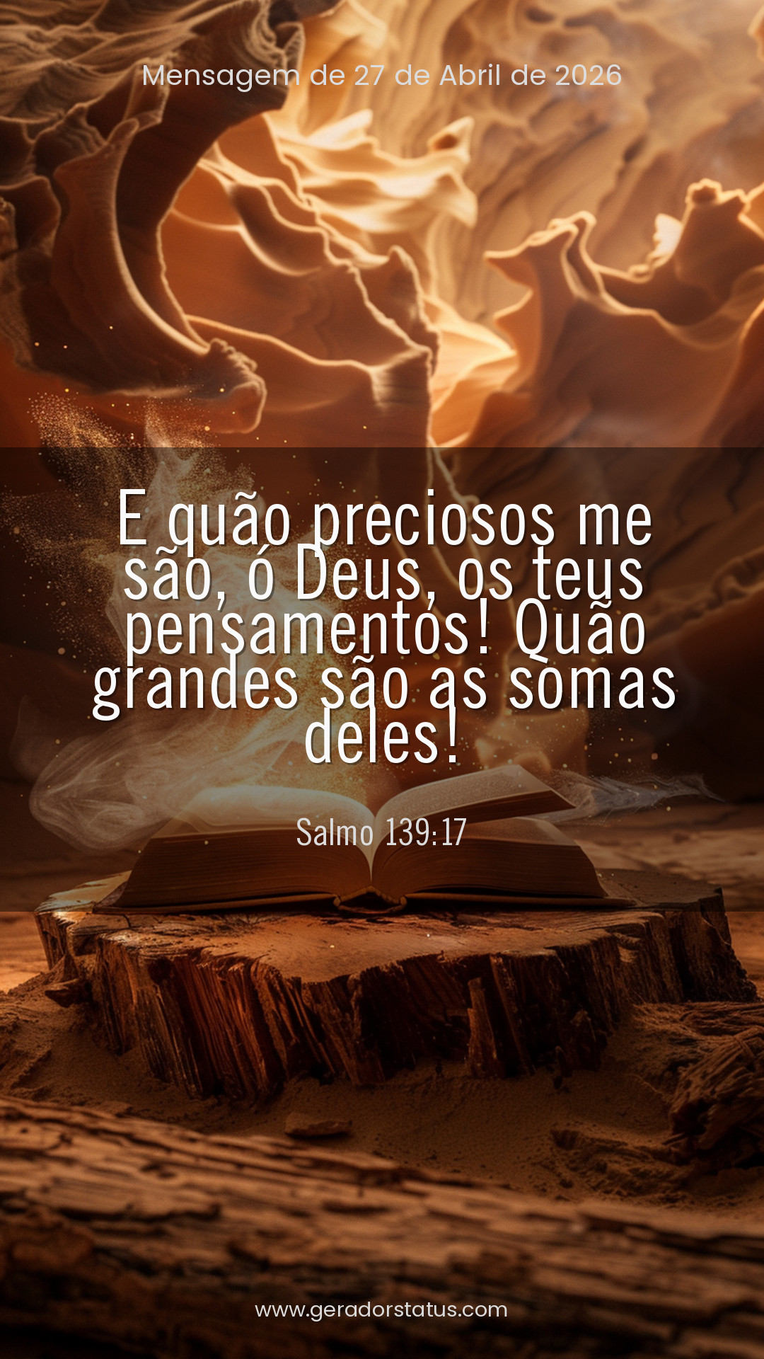 Status do dia: Salmo