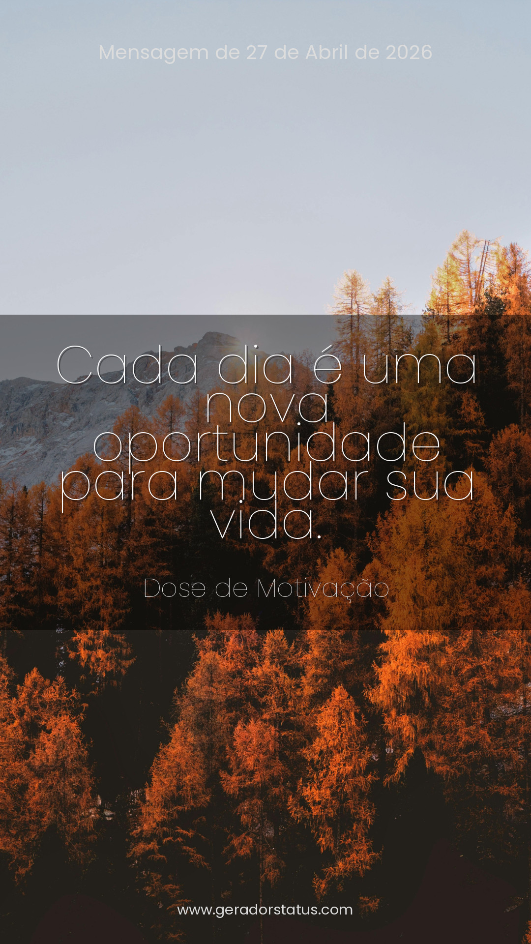 Status do dia: Motivacional