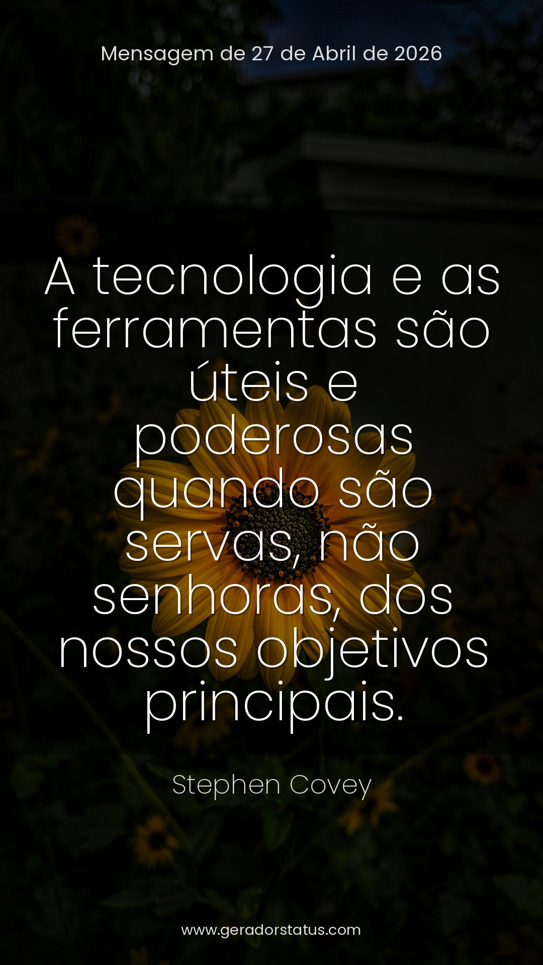 Status do dia: Citação
