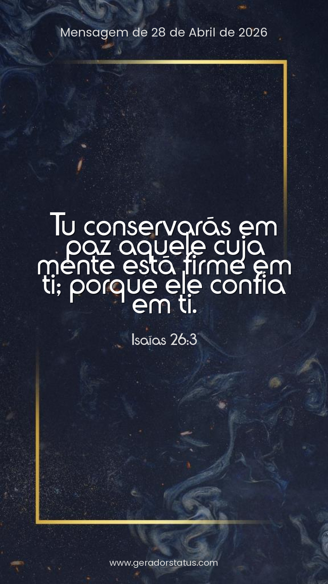 Status do dia: Versículo