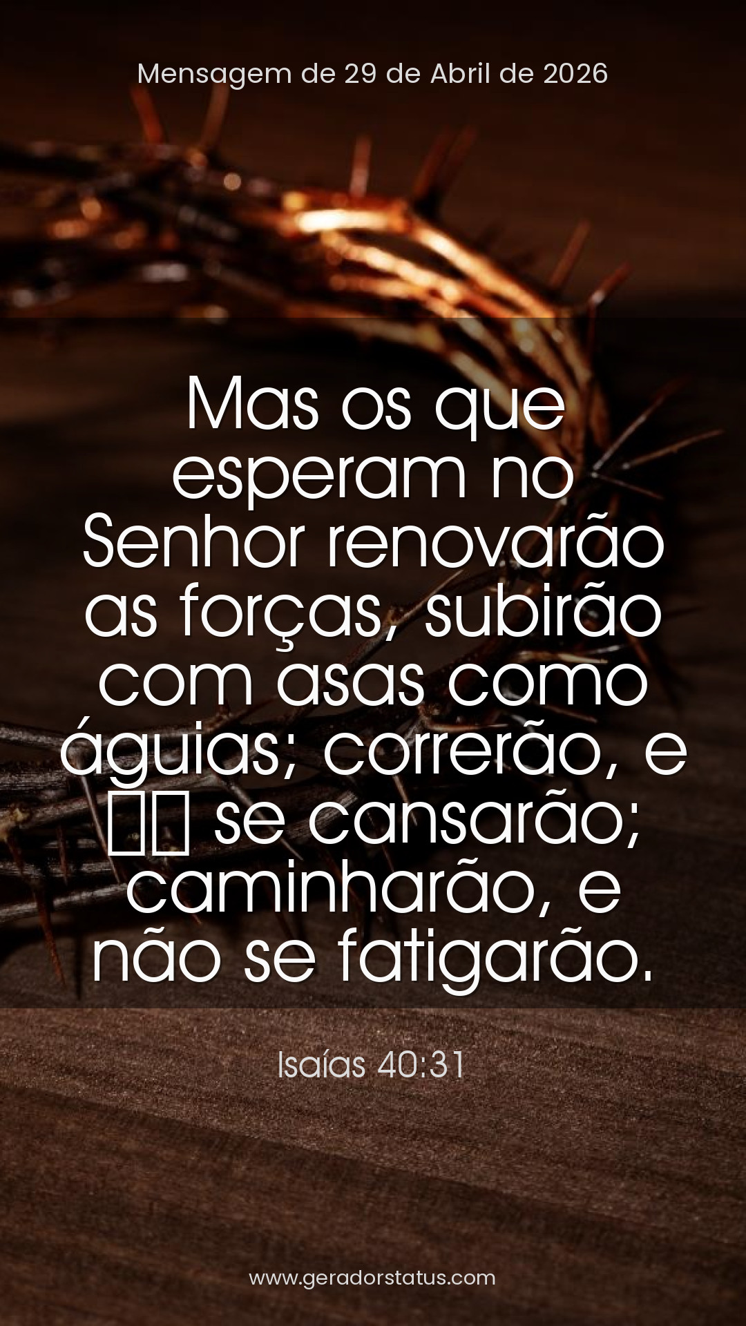 Status do dia: Versículo