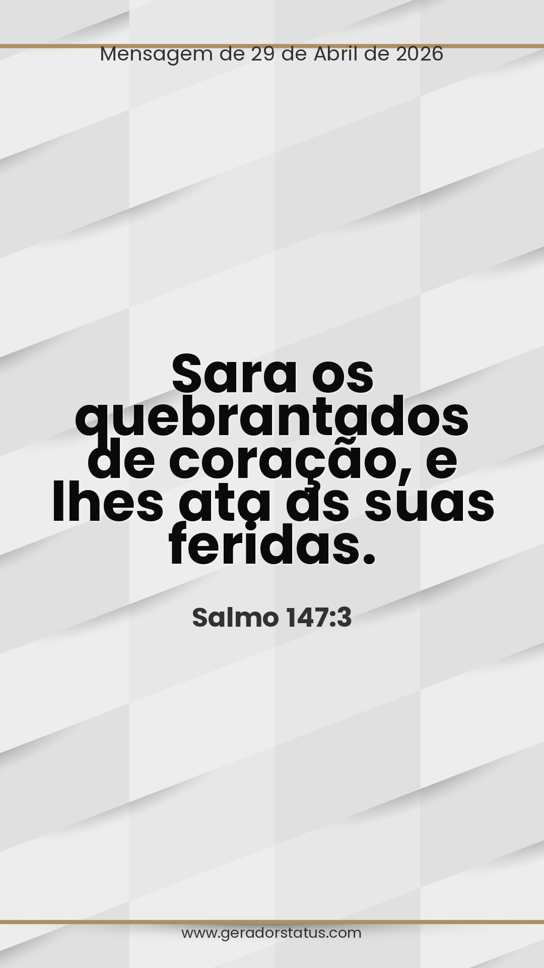 Status do dia: Salmo
