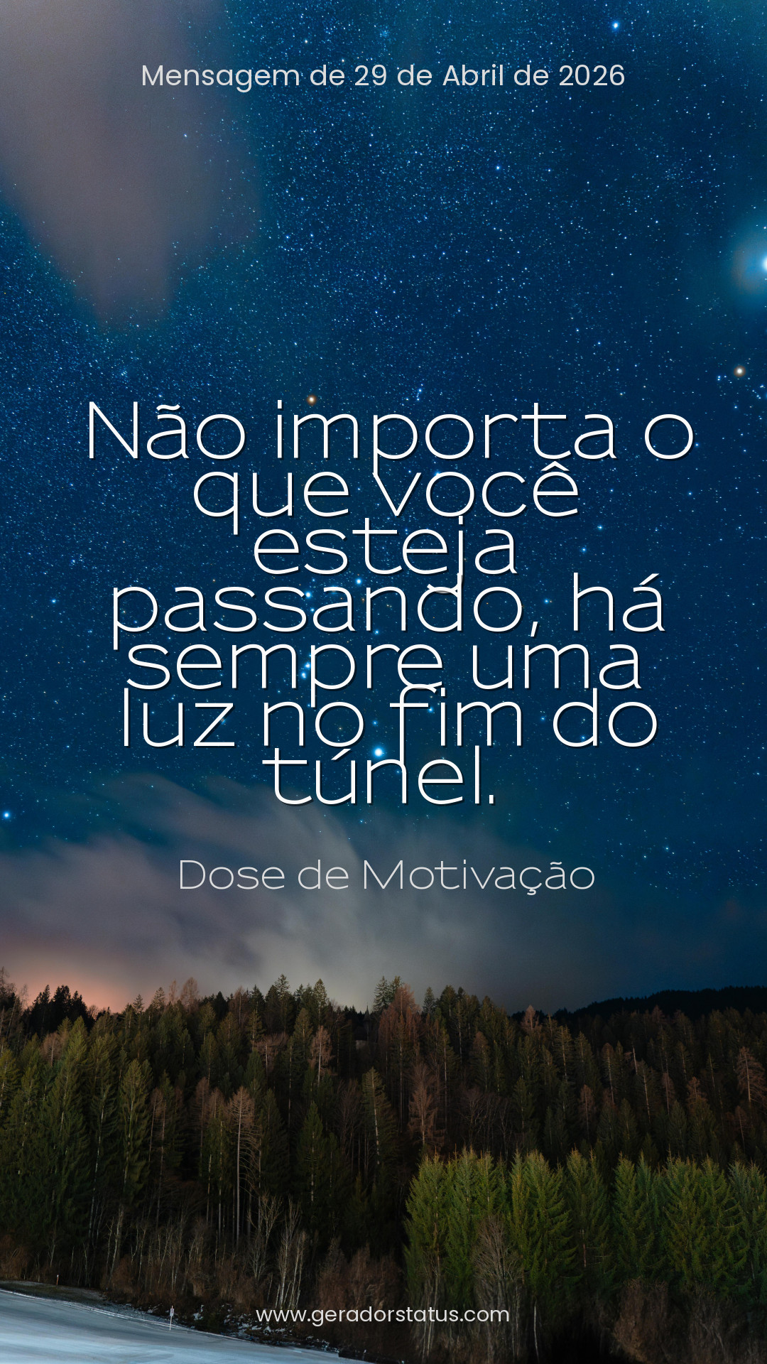 Status do dia: Motivacional