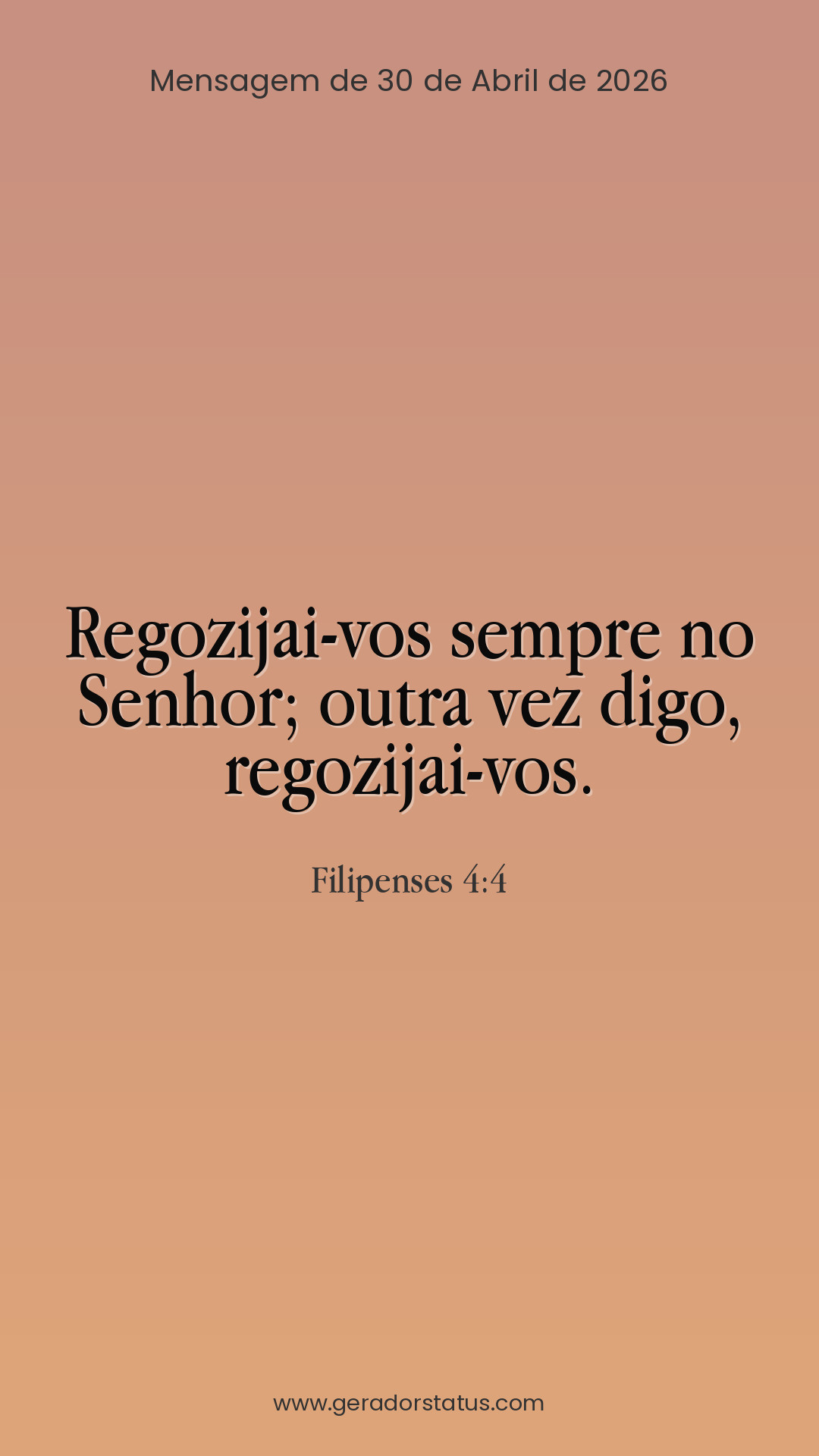 Status do dia: Versículo