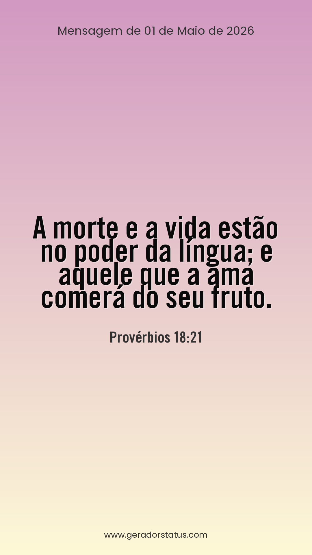Status do dia: Versículo