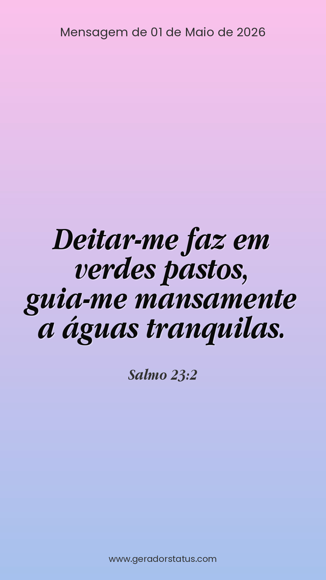 Status do dia: Salmo