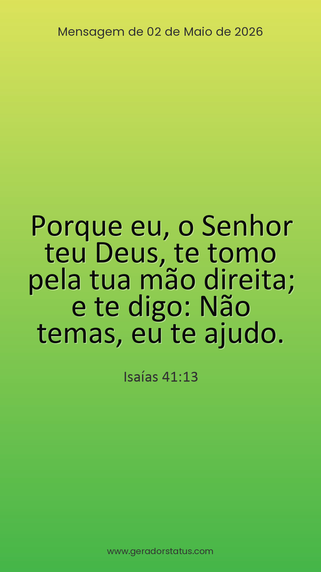Status do dia: Versículo