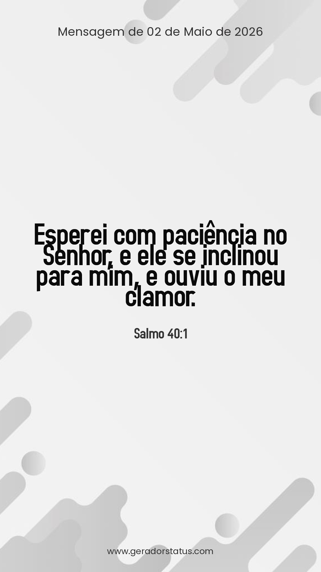 Status do dia: Salmo