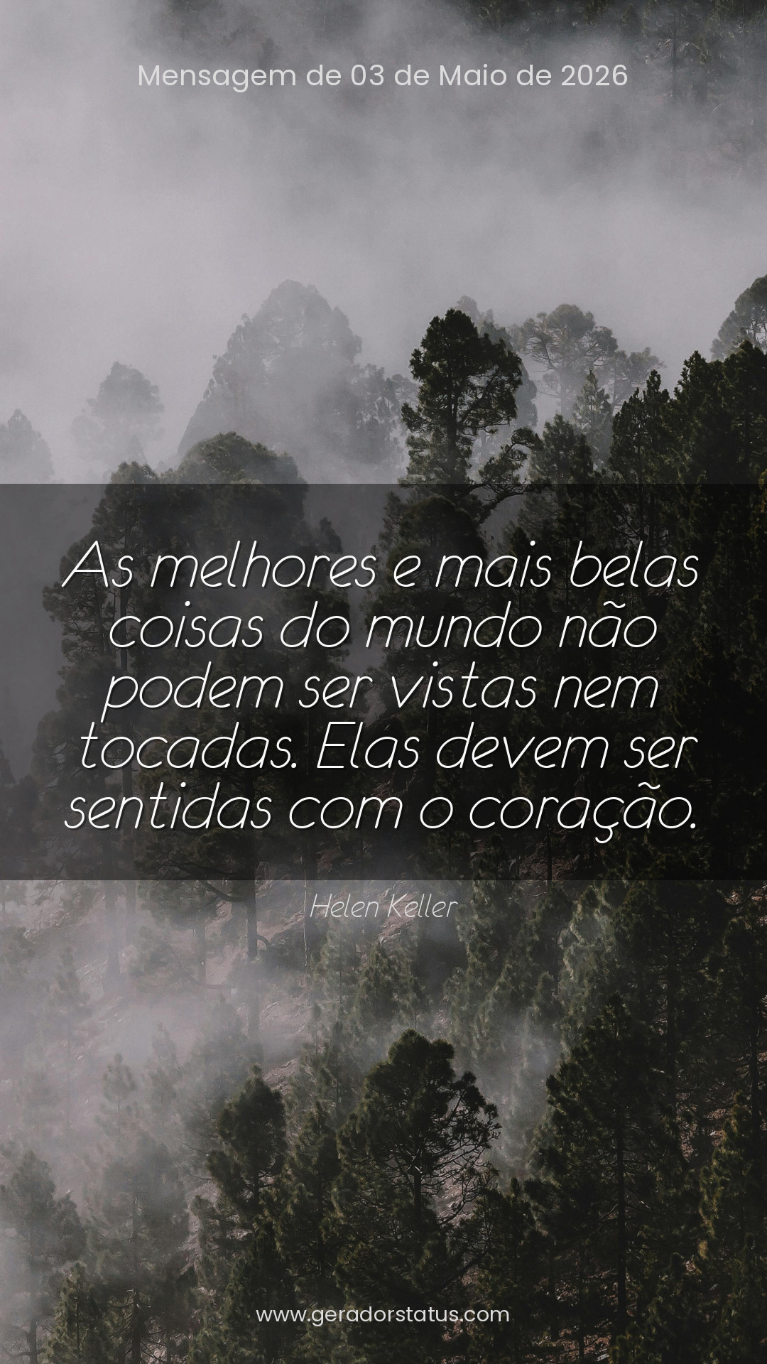Status do dia: Reflexão