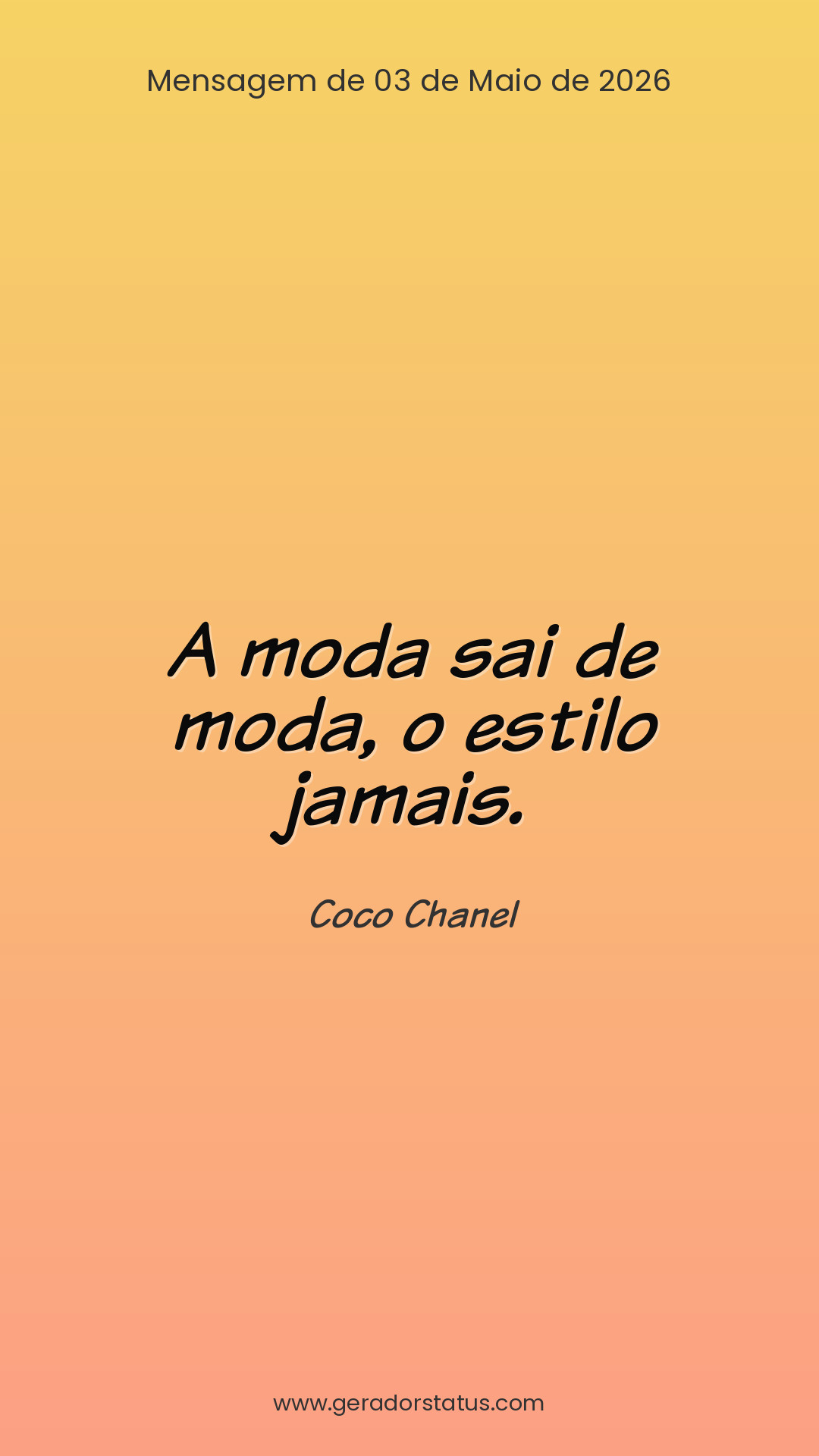 Status do dia: Citação