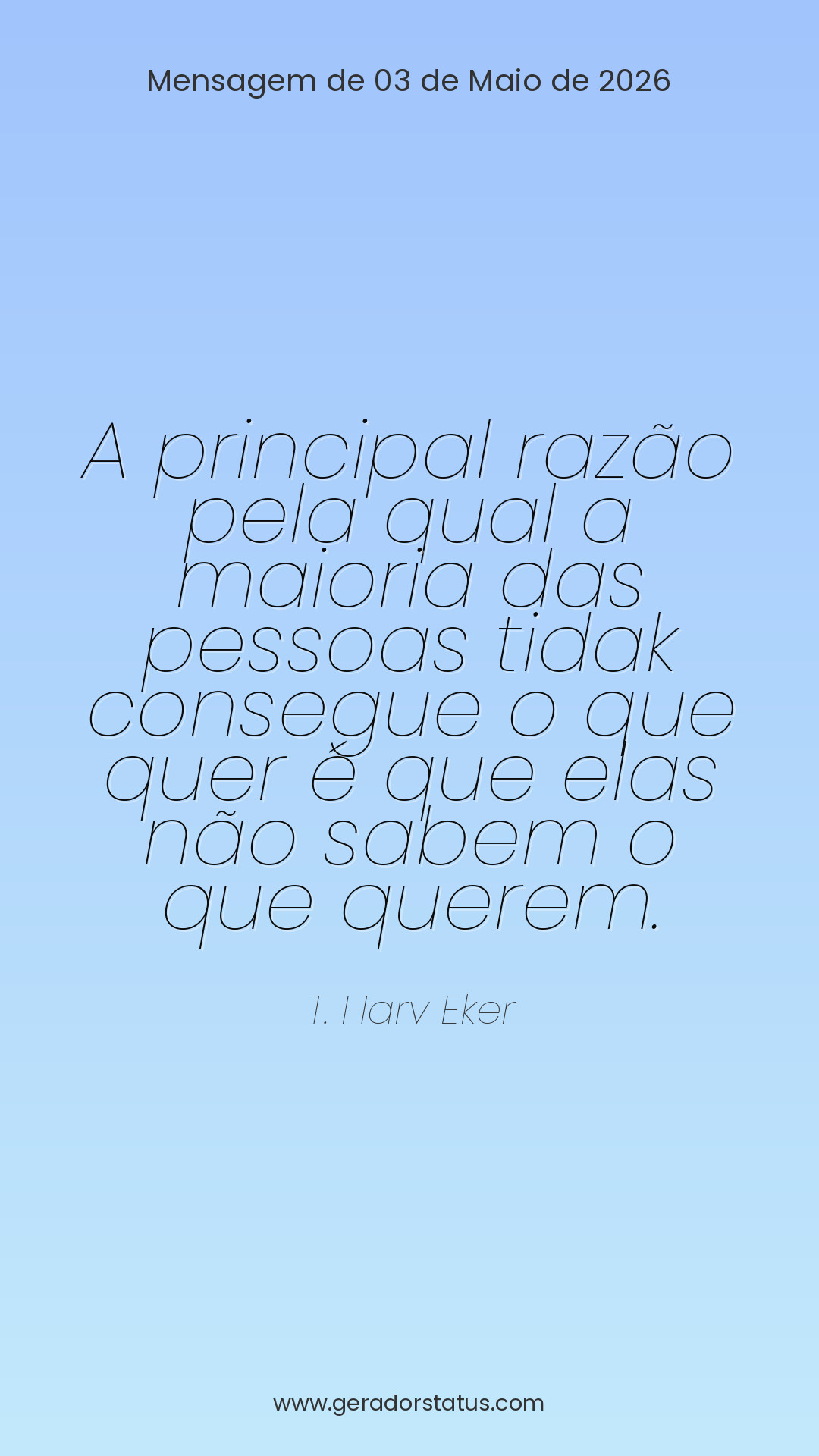 Status do dia: Sabedoria