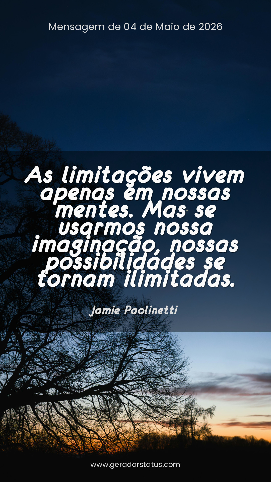 Status do dia: Reflexão