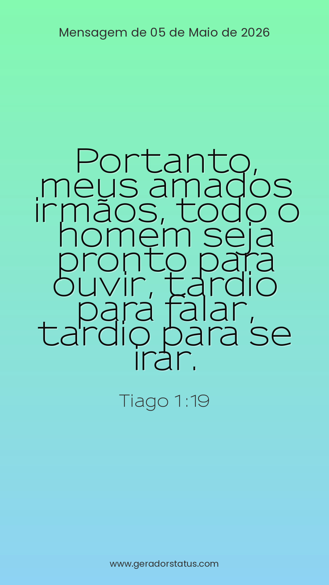 Status do dia: Versículo
