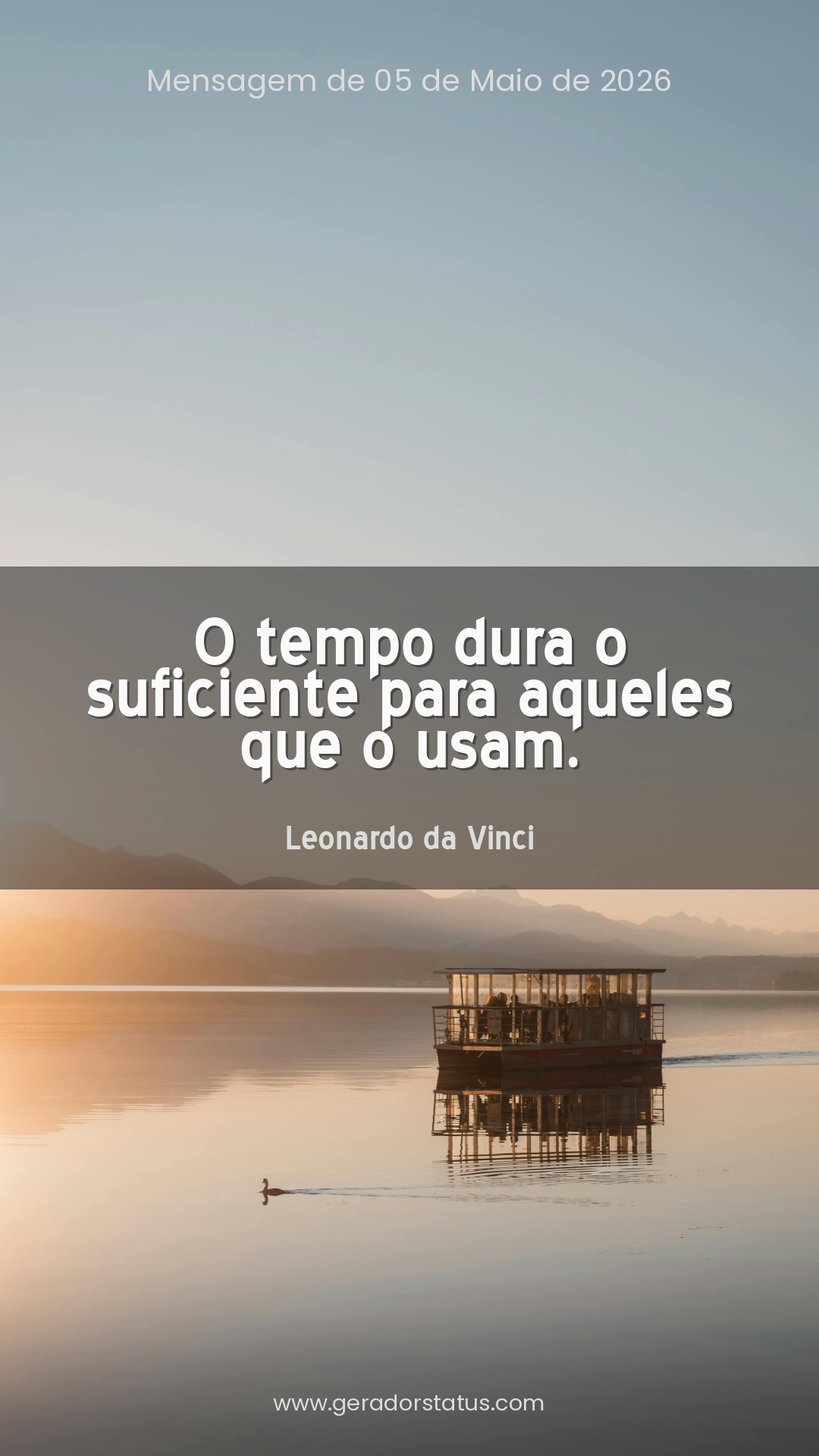 Status do dia: Reflexão
