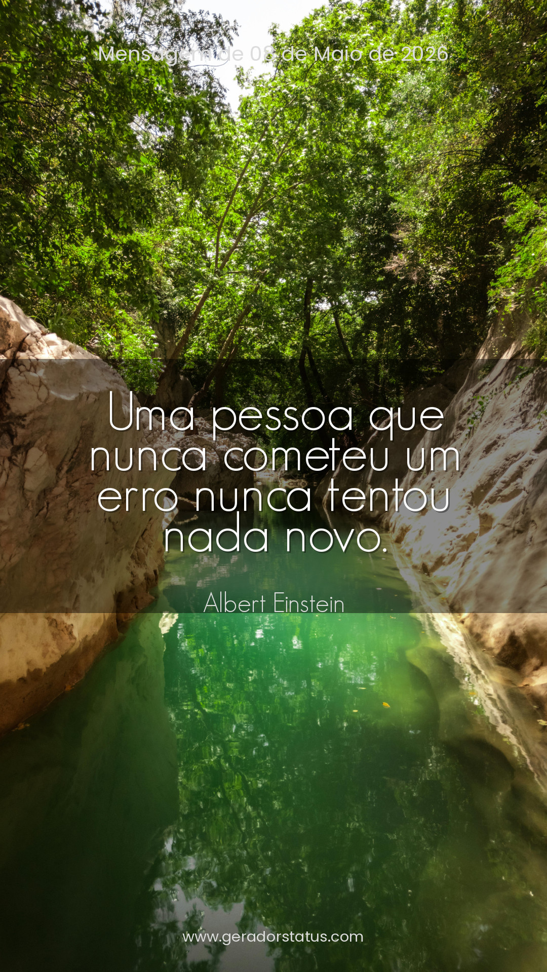 Status do dia: Reflexão