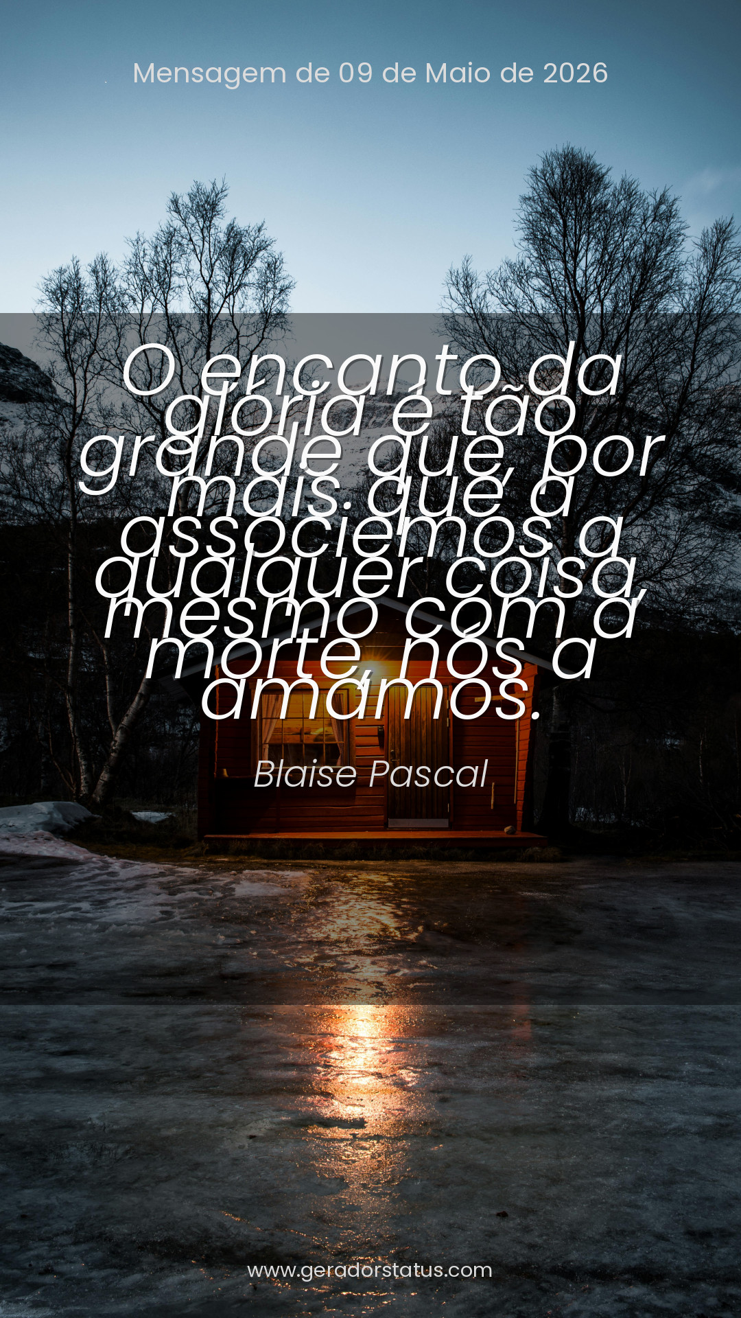 Status do dia: Reflexão