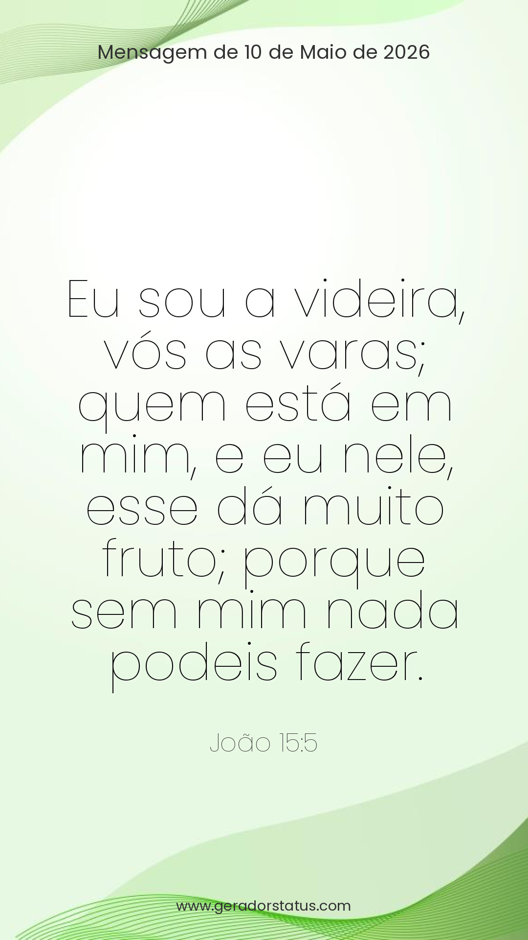 Status do dia: Versículo