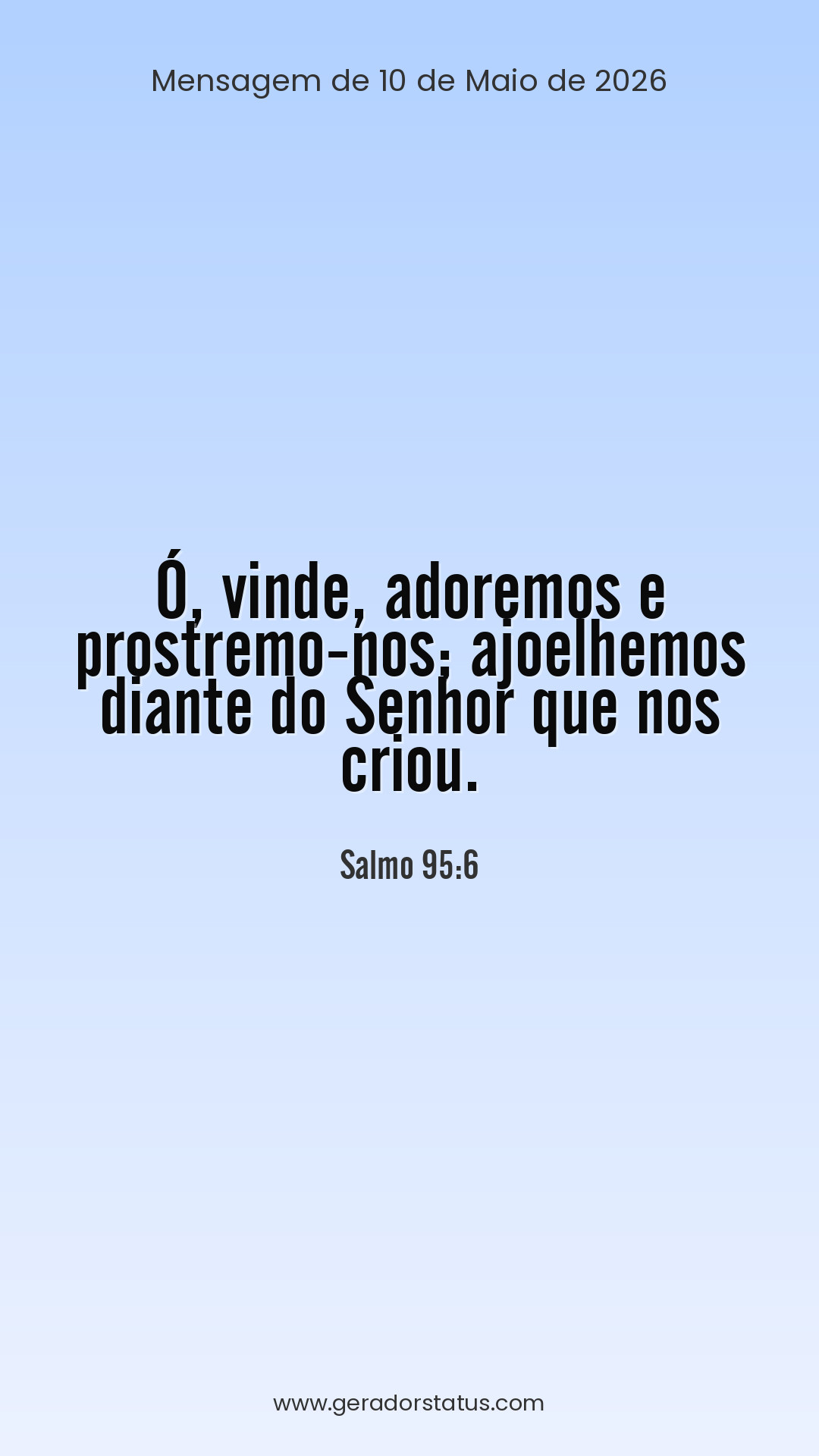 Status do dia: Salmo
