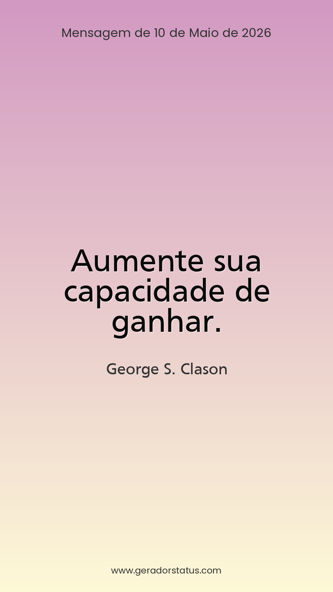 Status do dia: Sabedoria