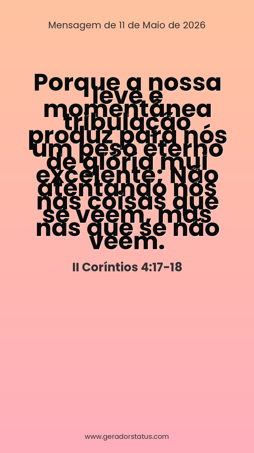 Status do dia: Versículo