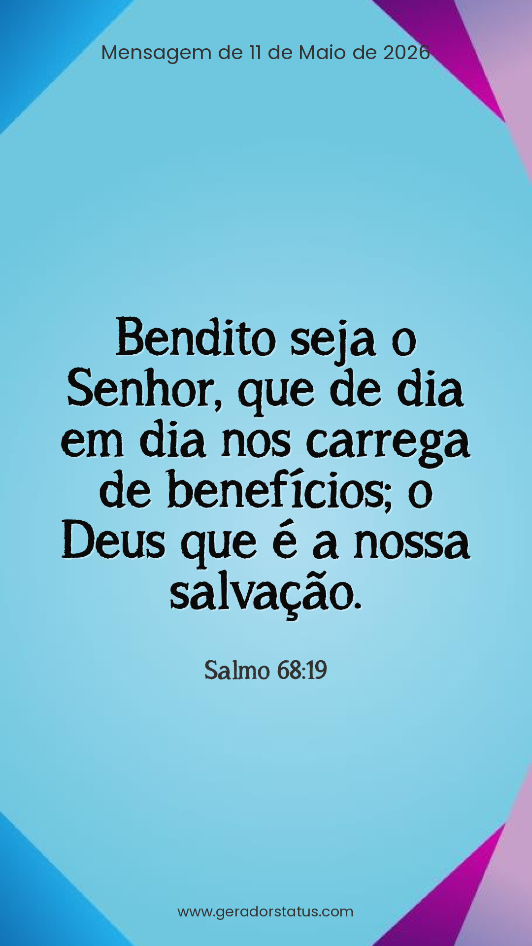Status do dia: Salmo