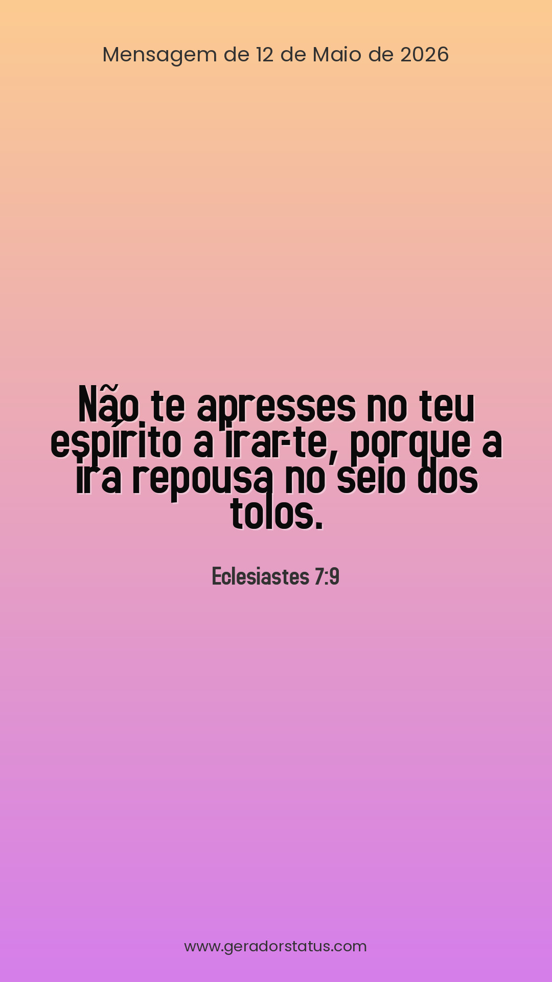 Status do dia: Versículo