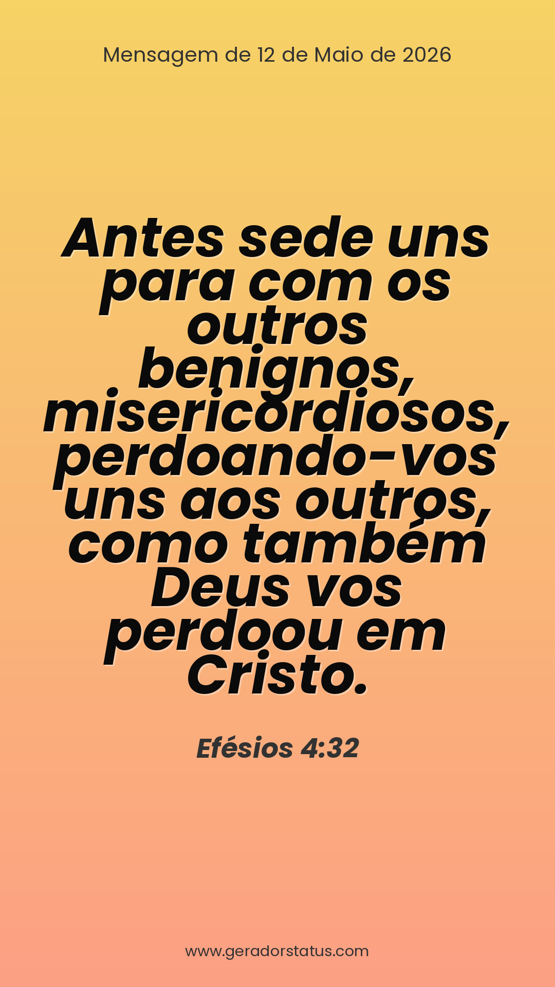 Status do dia: Versículo