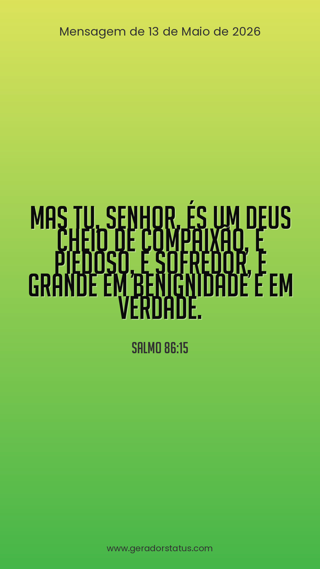 Status do dia: Salmo